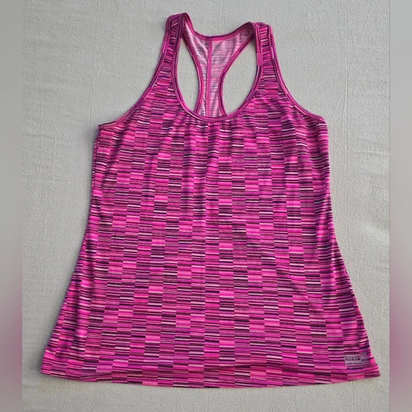 Womens Everlast Tanktop Size L Razor Back Pink And Black - Picture 1 of 3